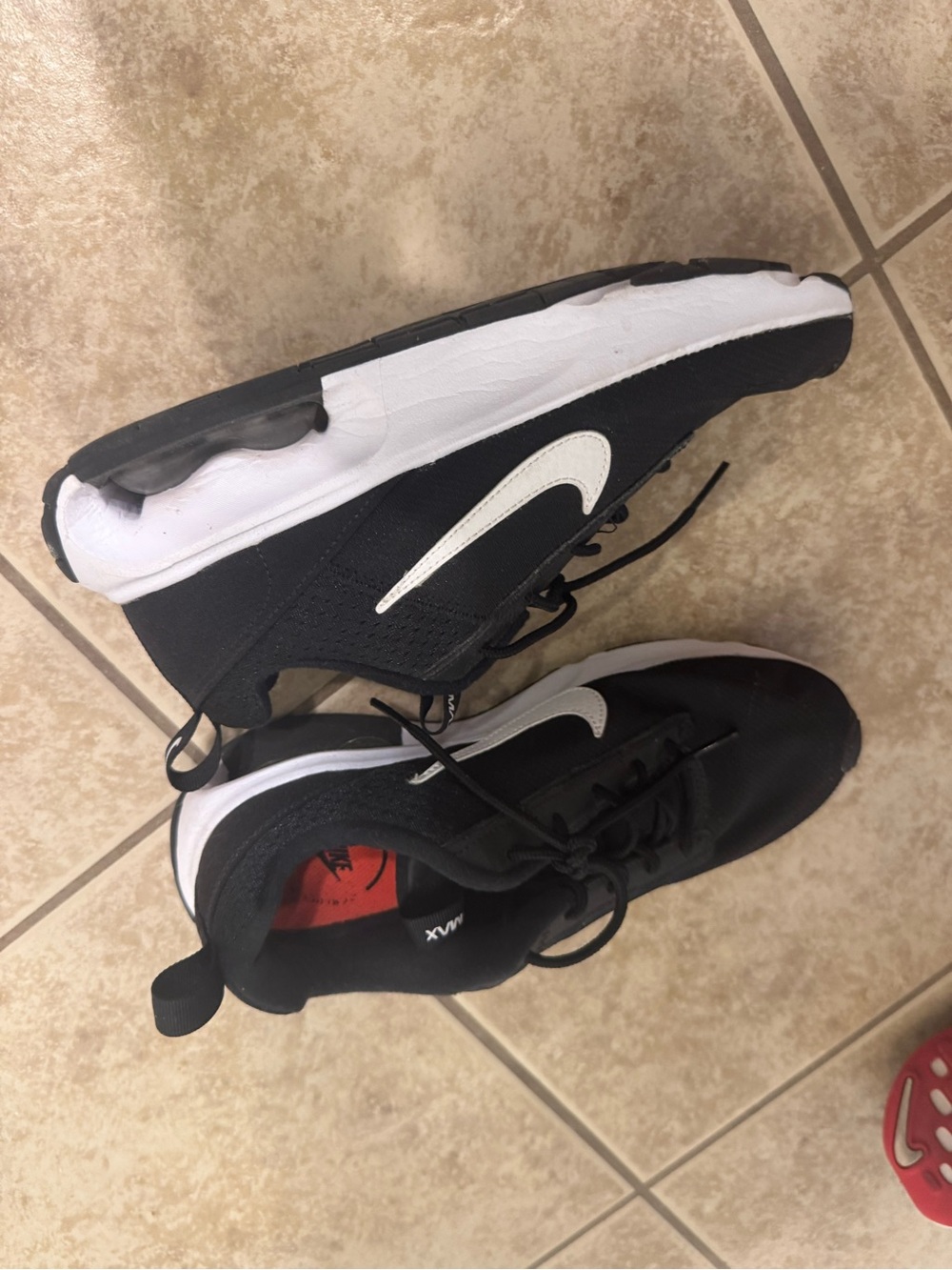 Nike Black and White Kids' Athletic Sneakers